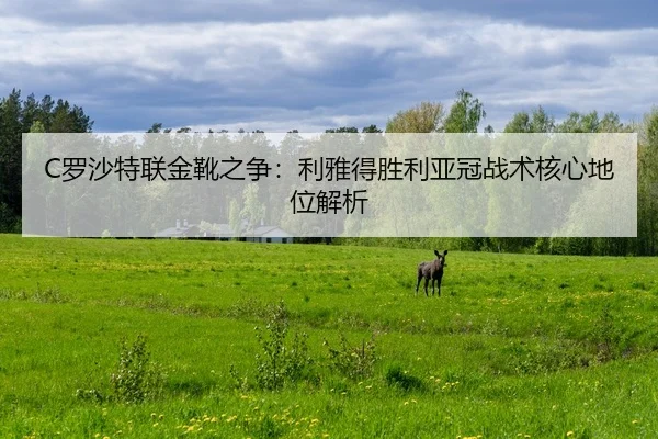 C罗沙特联金靴之争：利雅得胜利亚冠战术核心地位解析